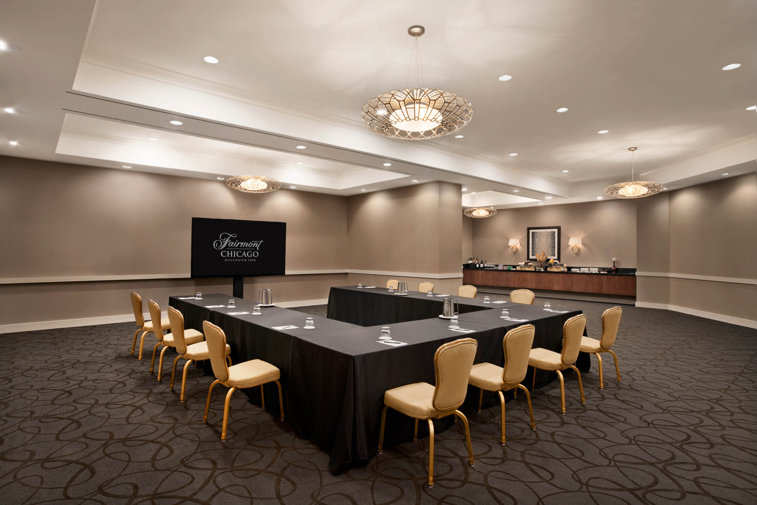 Cuvee room set for presentation