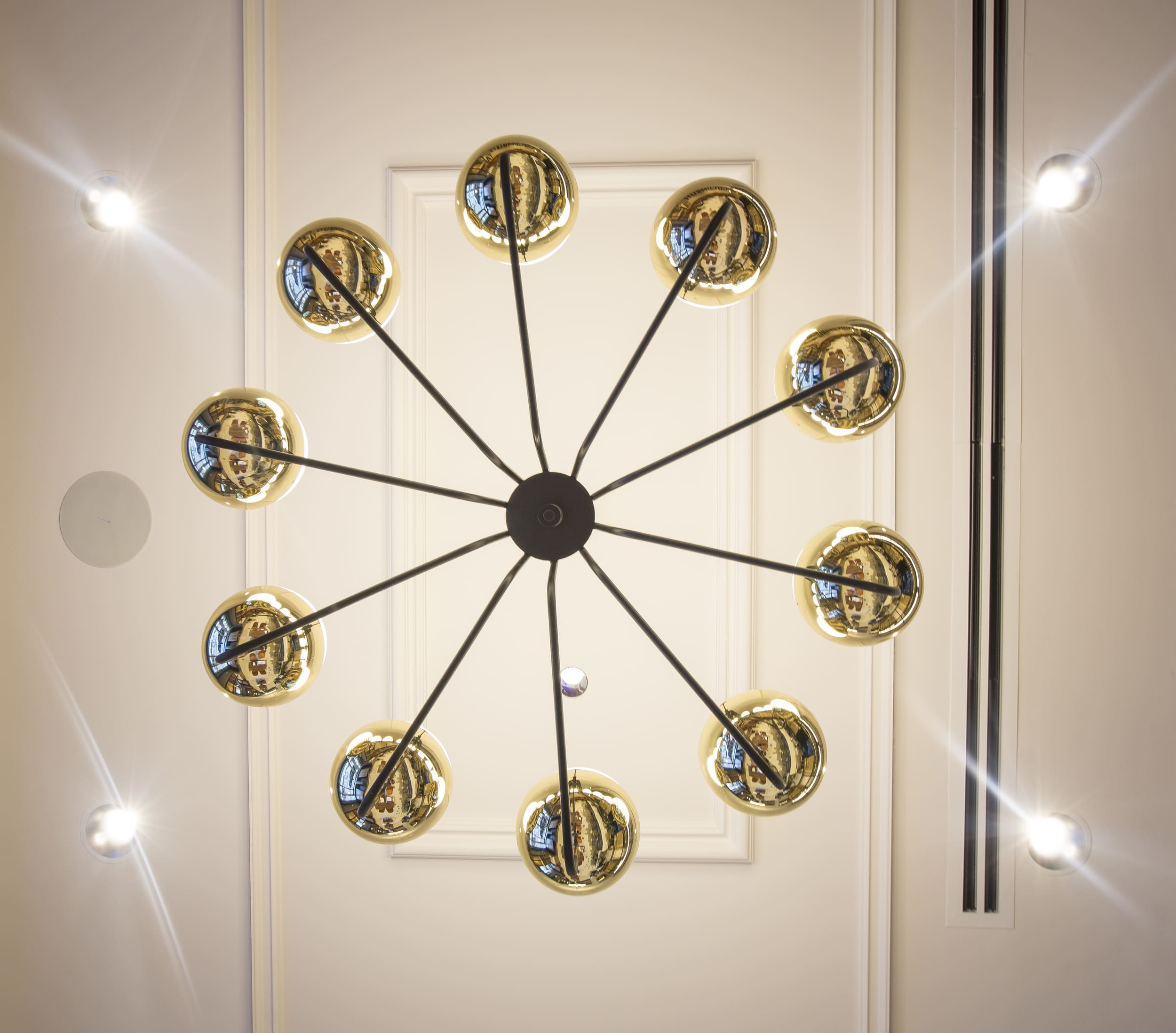 close-up of light fixture