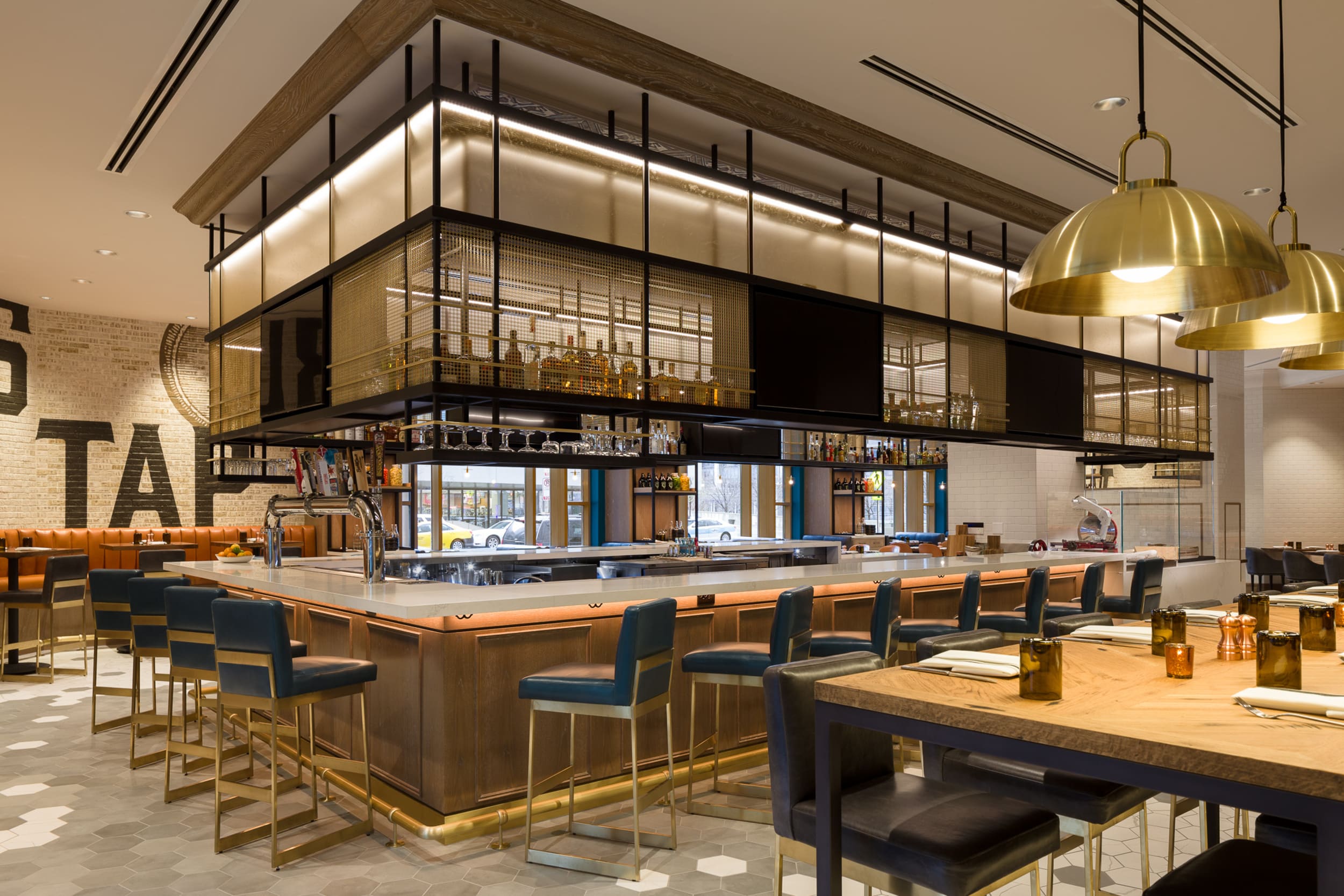 Columbus Tap bar and seating area