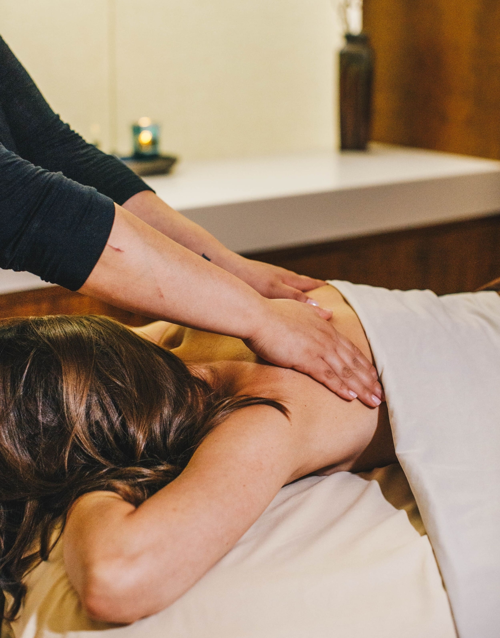 woman getting a massage